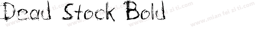 Dead Stock Bold字体转换